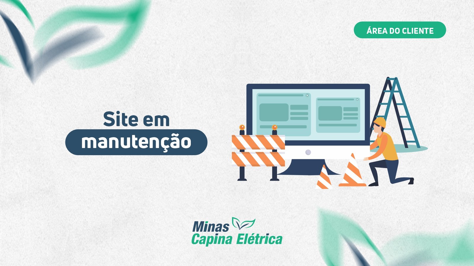 Tela site manutencao Minas Capina Eletrica